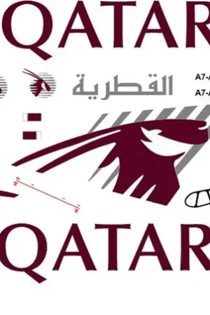 BSmodelle 144602 Airbus A350-900 - Qatar Airways Decal Produit De Marque