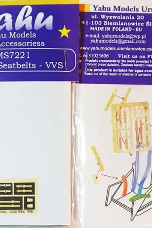 Achat Immédiat Yahu Models S7221 Cold War seatbelts - VVS