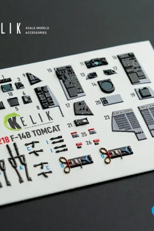 KELIK K72218 Grumman F-14 B Tomcat - Interior 3D Decals (for Hobby Boss Kits) Meilleure Vente