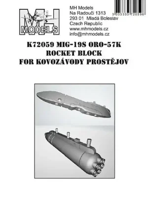 Prix Réduit MH Models K72059 Mig-19S ORO-57K rocket block for Kovozávody Prostějov