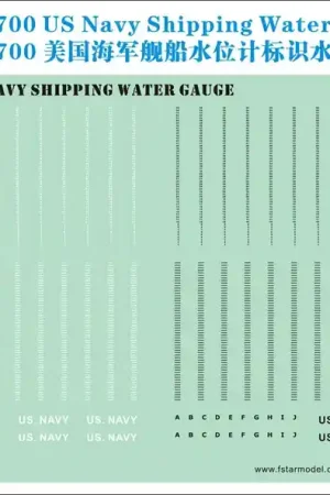 Achat Immédiat Five Star Model 700076 US Navy Modern Shipping Water Gauge Decal
