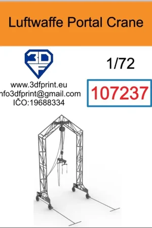 Paiement Sécurisé 3DF 107237 Luftwaffe Portal Crane (3D Printed)