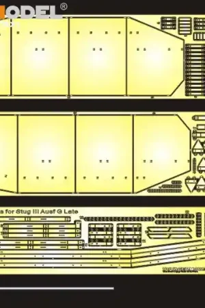 VoyagerModel.Co.Ltd PEA152 WWII German StuG.III Ausf.G Late Production Side Skirts Pattern 1 Prix Réduit