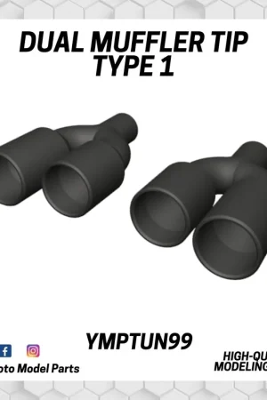 Prix Réduit Yamamoto Model Parts TUN99 Dual Muffler tip Type 1