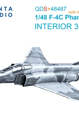 Affaire À Saisir Quinta Studio QDS+48487 F-4 C Phantom II - 3D-Printed & Coloured Interior with 3D-Printed Resin Parts (for Academy Kits / Small Version)