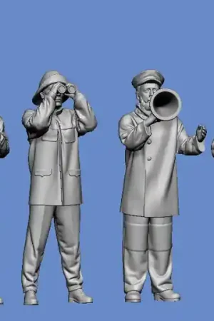 Germania-Figuren 72-CIV-0012 Fishermen/Seamen 1950 - Winter II Nouvel Arrivage