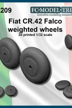 FC ModelTrend 32209 Fiat CR.42 Falco Weighted Wheels Promotion Saisonnière
