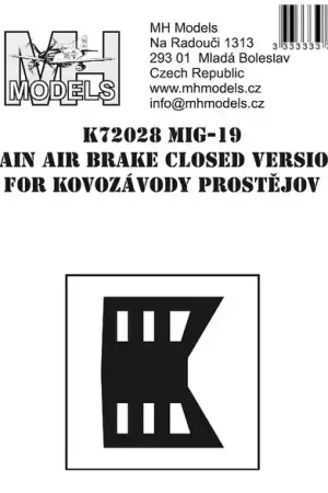 Petit Prix MH Models K72028 Mig-19 Main Air Brake closed version