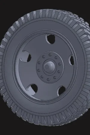 White Stork Miniatures M72006 Military DS Type Wheels (2pcs) For wz.97 Field Gun And wz.14/19 Howitzer Quantité Limitée