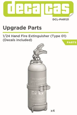Decalcas PAR121 Hand Fire Extinguisher Type 01 (4 pcs / Decal Included) Offre Exclusive