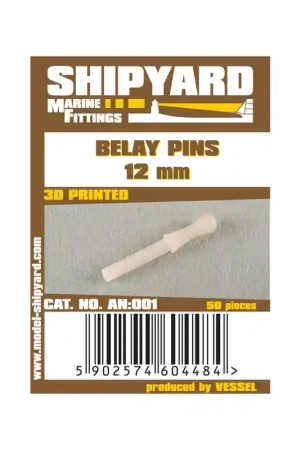 Acheter En Ligne ShipYard AN001 Bellay Pins 12mm (50pcs)