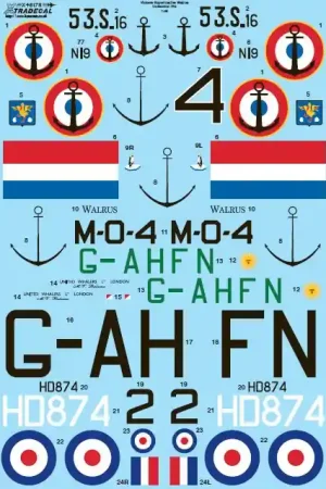 Xtradecal 48178 Supermarine Walrus Mk.I Collection Partt 2 (5 schemes) Commander Maintenant