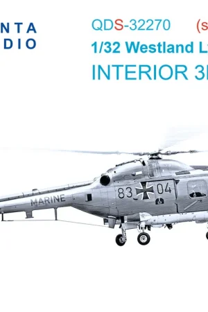 Expédition Rapide Quinta Studio QDS32270 Westland Lynx Mk.88a - 3D-Printed & Coloured Interior Small Version (for Revell Kits)