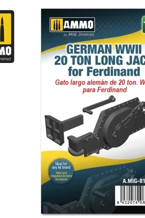 AMMO of Mig Jimenez 8120 German WWII 20 ton Long Jack for Ferdinand Top Vente