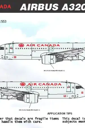 8aDecs 7909-132-200 Airbus A320 Air Canada Retour Gratuit