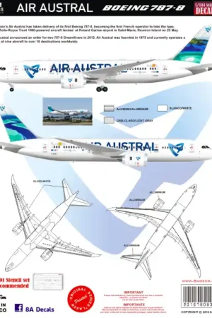 8aDecs 7909-343-200 Boeing 787-8 Austral Rivers Nouvelle Collection