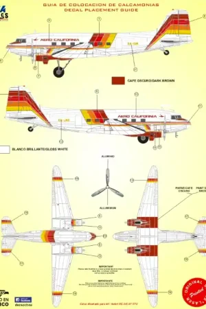8aDecs 7909-182-48 AeroCALIFRONIA DC-3 Certifié