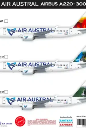 8aDecs 7909-723-144-OL Air Austral Airbus A220-300 (F-Olav) Populaire
